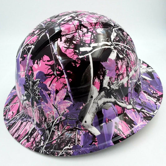 Full Brim Real Tree Camo Hard Hat – 4-Point Suspension