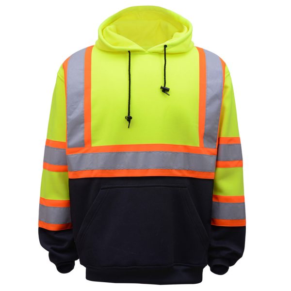 Class 3 Hi-Vis Two-Tone Fleece Pullover Sweatshirt