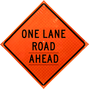 36" Super Bright Roll-Up Sign