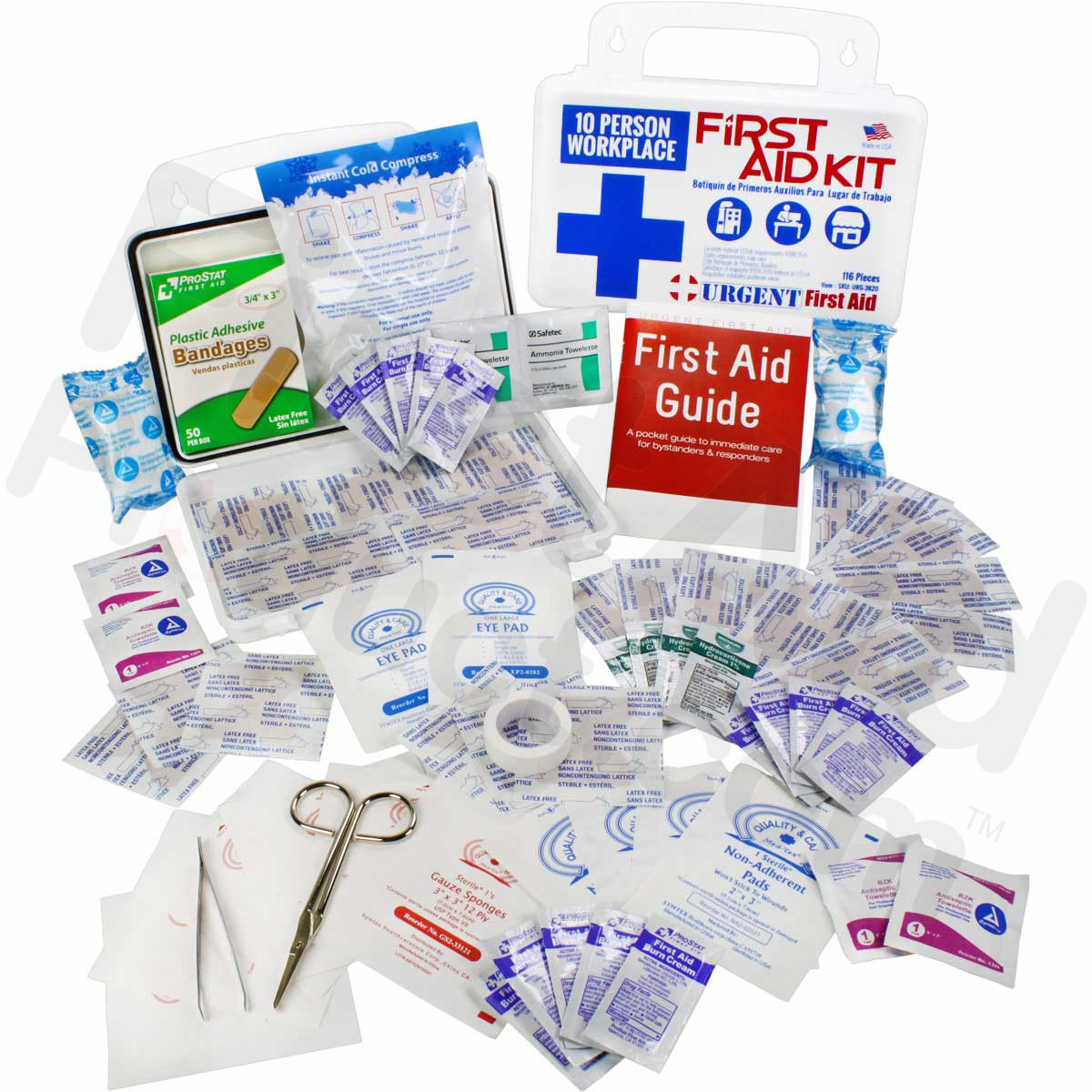 10-Person 116-Piece Workplace First Aid Kit | ANSI Z308.1-2021 10-Person 116-Piece Workplace First Aid Kit | ANSI Z308.1-2021