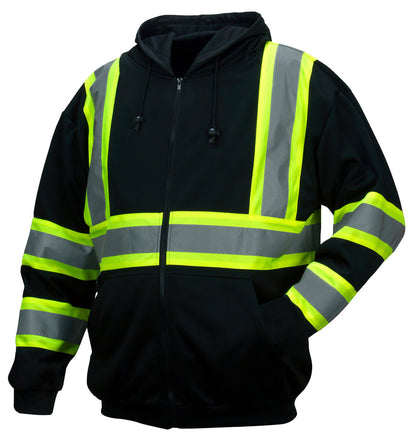 Pyramex Hi-Vis Weather-Resistant Zip-Up Sweatshirt