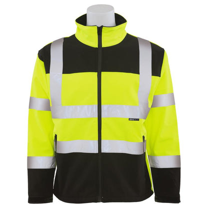 Men's Class 3 High-Visibility Soft Shell Safety Jacket