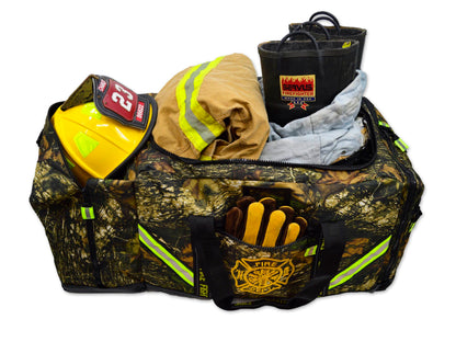 Camouflage 3XL Firefighter Step-In Gear Bag with Helmet Compartment