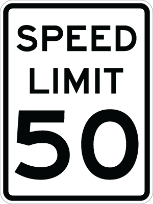 Speed Limit - R2-1 - 18" x 24"