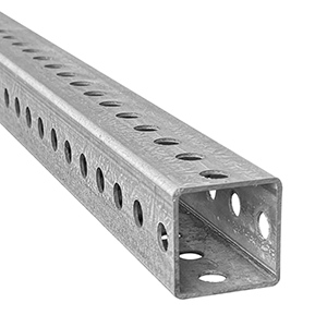 3 Ft Square Sign Post (2" x 2", 12 Gauge Steel) | Breakaway Base Post