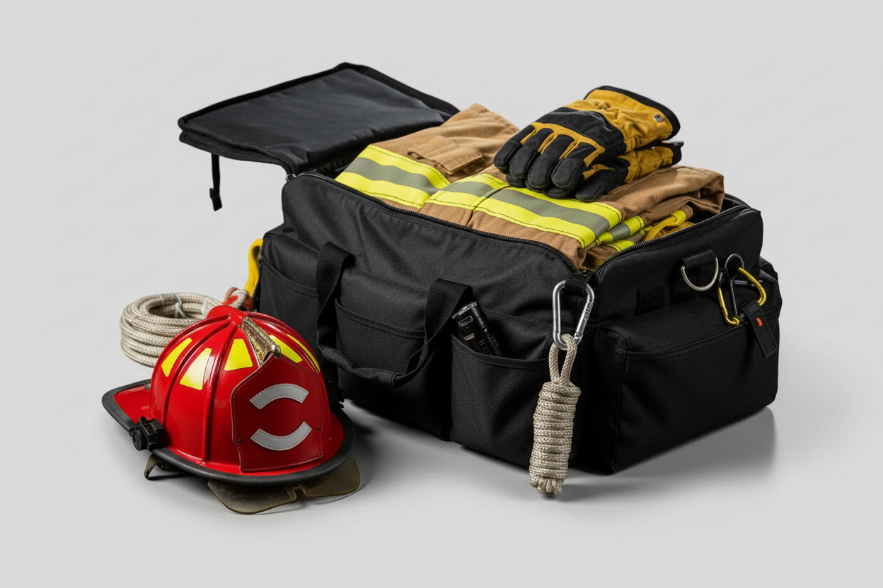 Firefighter Gear Light Background