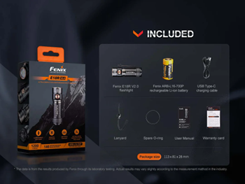 fenix e18r rechargeable flashlight Fenix E18R V2.0 Rechargeable EDC Flashlight