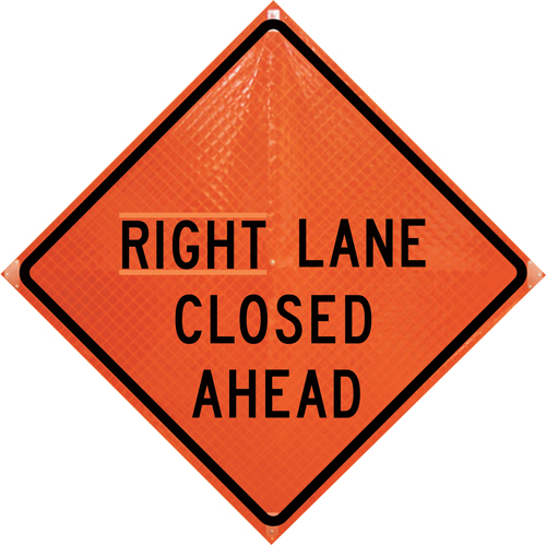 36" Super Bright Roll-Up Sign