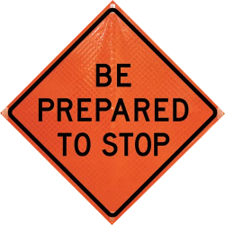 36" Super Bright Roll-Up Sign